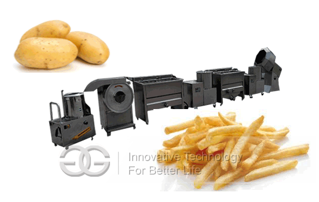 fries frying line