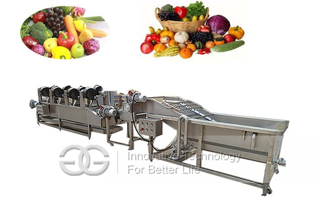 fruit and vegetables washer dryer machine line