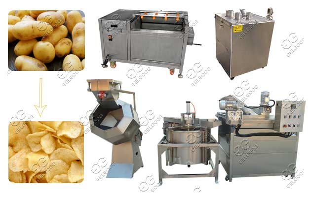 Semi-automatic Potato Cassava Chips Production Line|Mini Plant For Potato Crisps