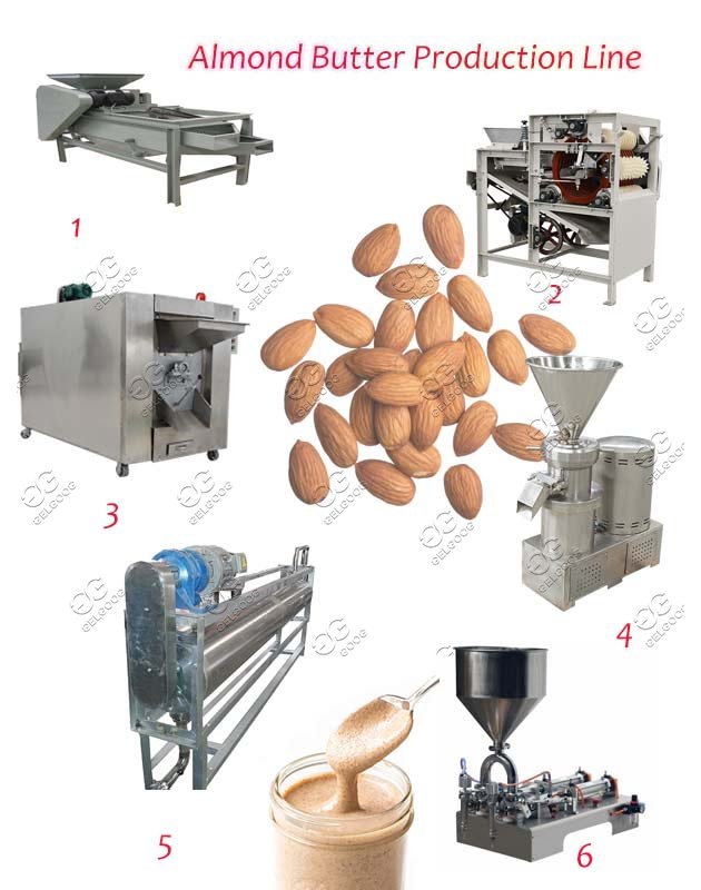 almond butter making machine line 