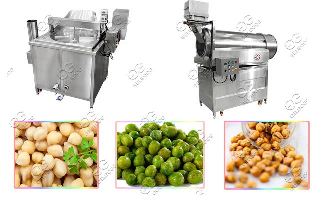 Automatic Chickpea Frying Line|Chickpeas Frying and Flavouring Machine