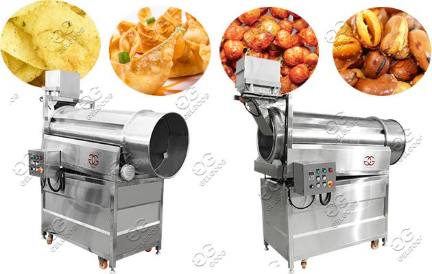 Snack Chips Flavoring Machine|Drum Type Namkeen Nuts Seasoning Machine