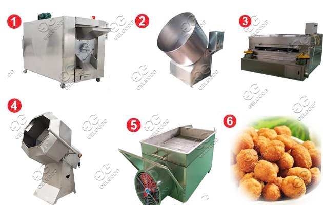 coated peanut production line 