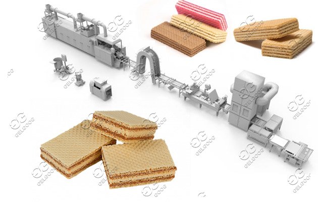 Automatic Wafer Cookie Production Line With 45 Moulds