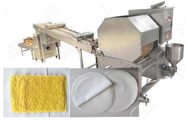 Chinese Egg Roll Pastry Wrapper Making Machine 1000-5000pcs/h