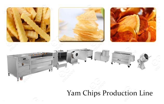 Fried Sweet Potato Yam Chips Production Line