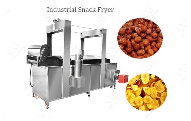 Continuous Fryer Machine Industrial Peanuts Chips Chicken Fryer For Sale