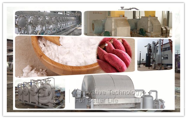 500 kg starch per hour Sweet Potato Starch Production Plant made in china