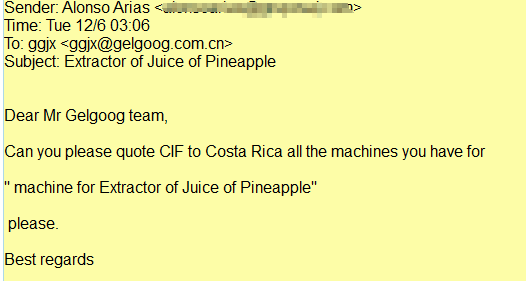 pineapple juice extractor machine