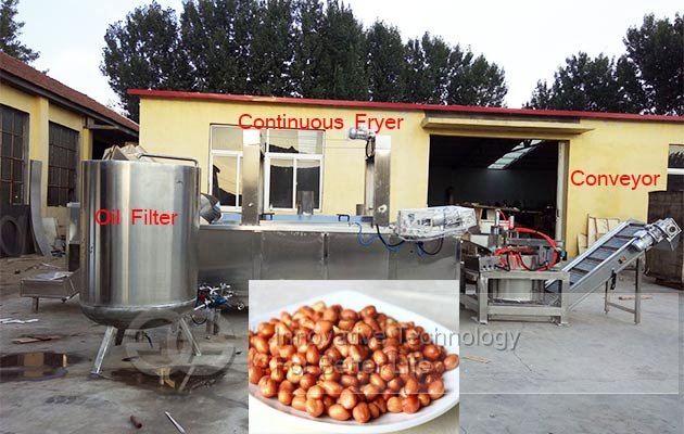 groundnuts frying machine