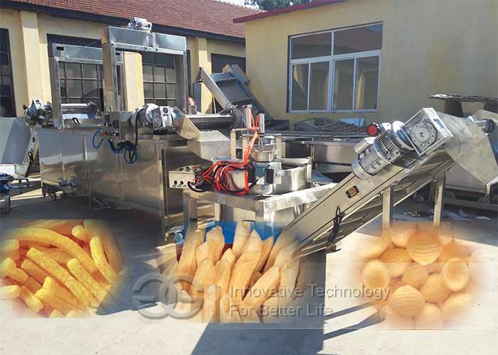 slanty chips frying machine