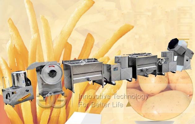 french fries manufacturing machine