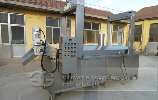 continuous peanut frying machine