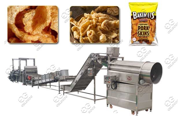 fried pork skin processing machine