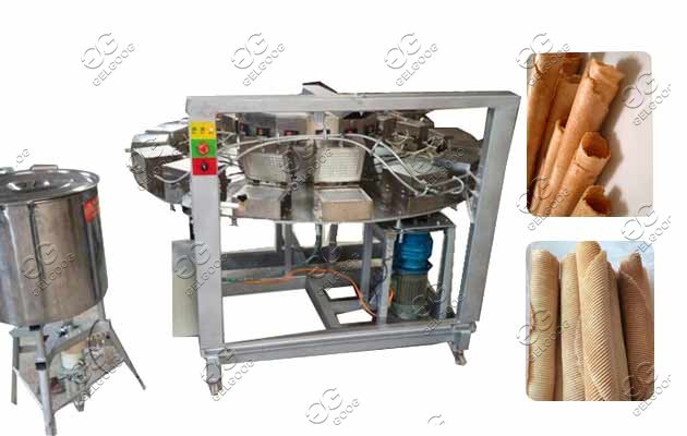 waffle rolls baking rolling machine