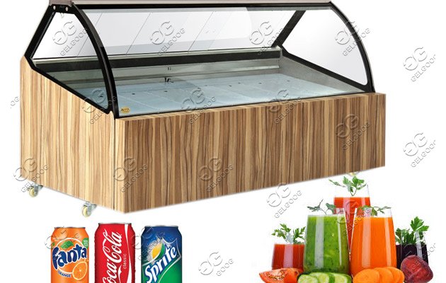 commercial refrigerated freezer display cabinet