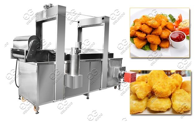 commercial nuggets frying machine