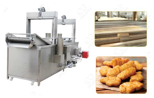 gelgoog chicken nuggets frying machine