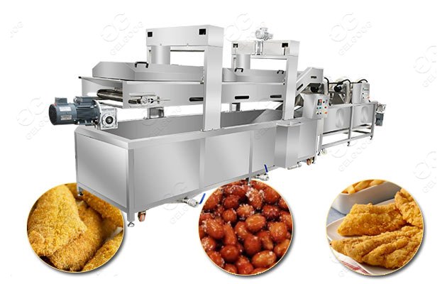 fish skin continuous fryer for sale