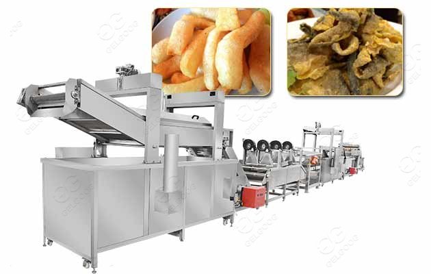 frying machine for fish skin