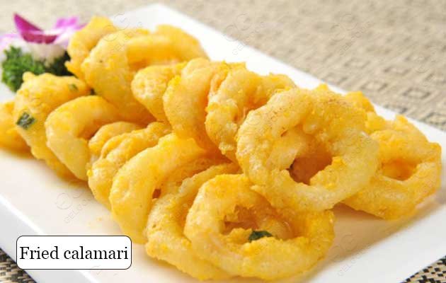 commercial calamari frying machine