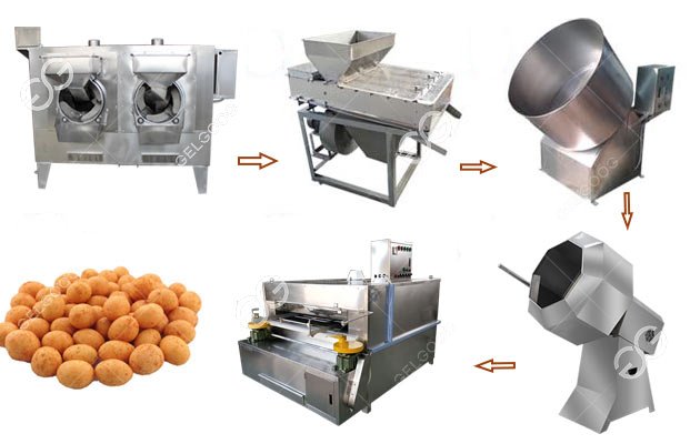 fish skin peanut making machine