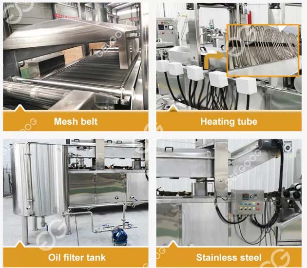 factory use shrimp frying machine