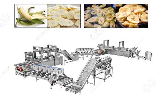 automatic banana chips plant