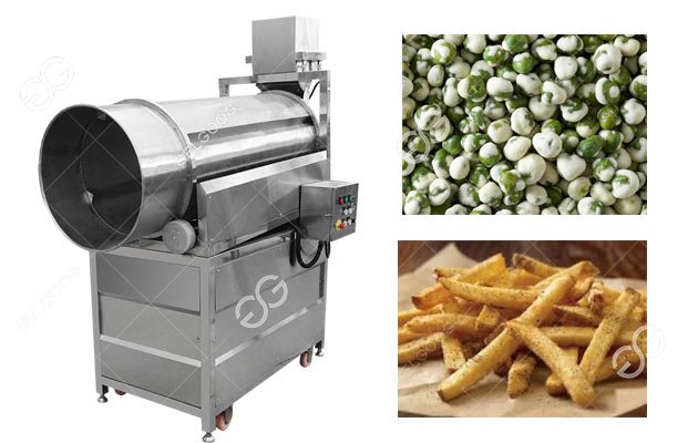 drum type potato chips flavoring machine