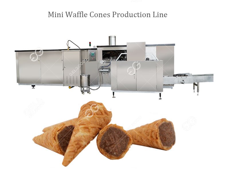 mini waffle cones making machine