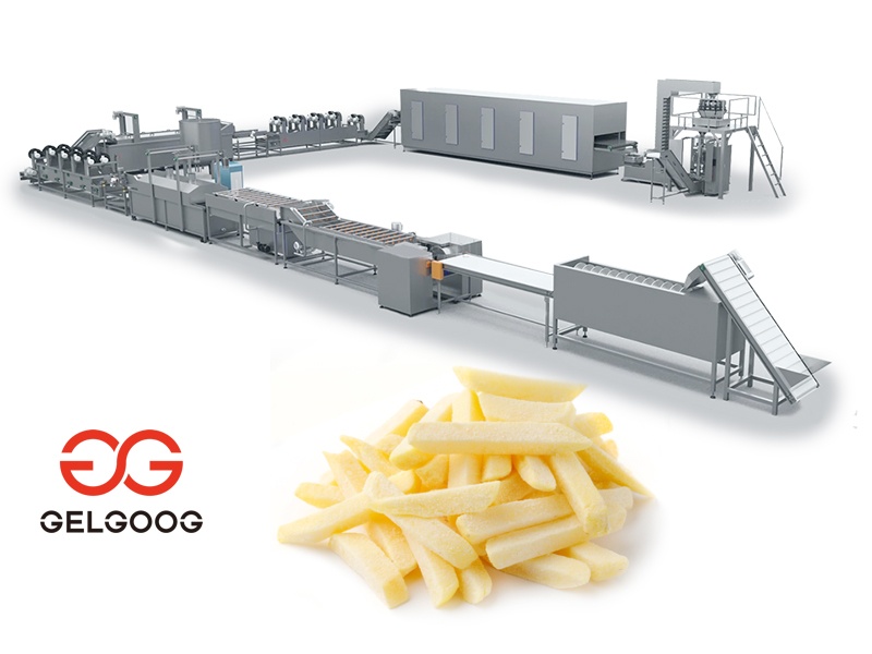 frozen french fries making machine line 